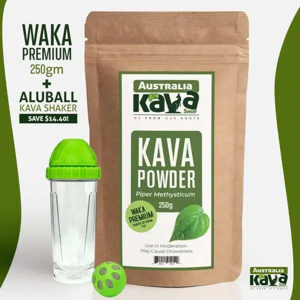 Aluball Kava Shaker - Waka Premium 250gm Combo
