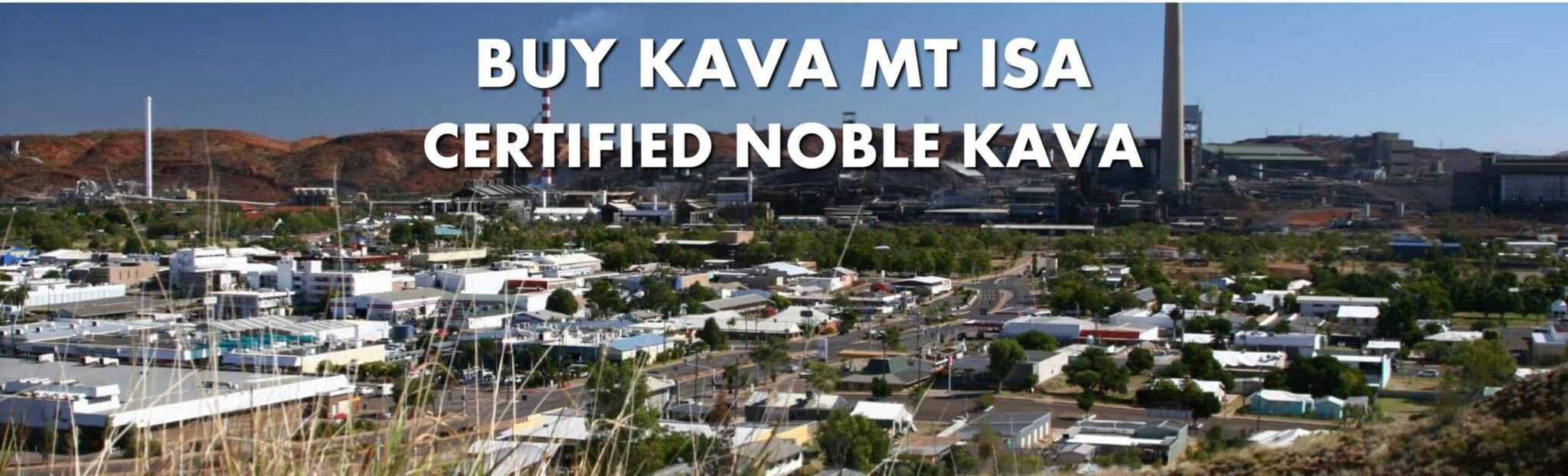 Aerial view of Mt Isa Queensland with caption Buy Kava Mt Isa Certified Noble Kava