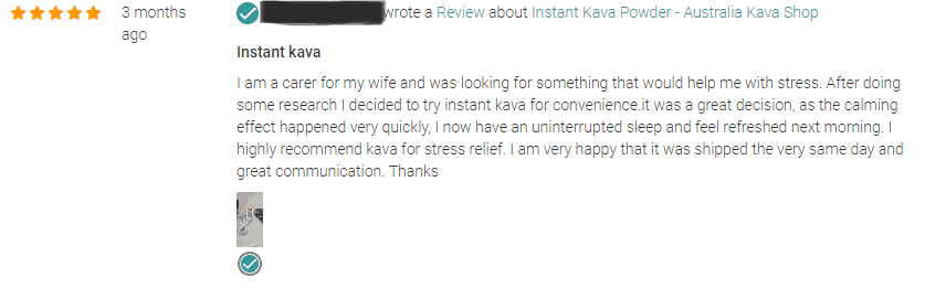 Customer review - Australia Kava Shop
