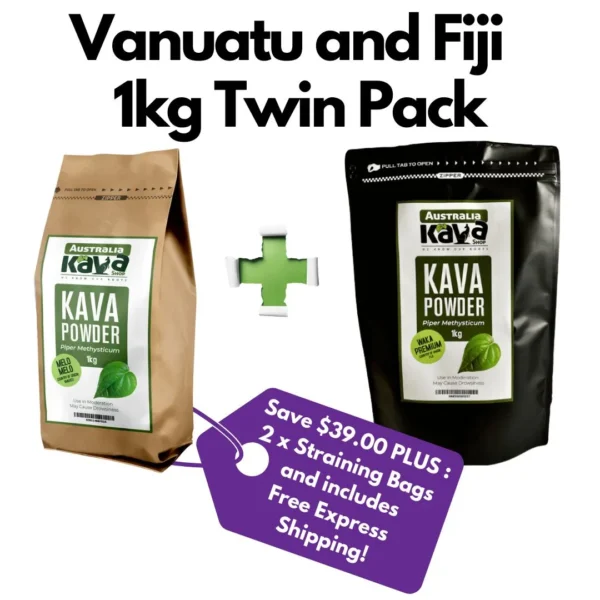 Vanuatu and Fiji 1kg Twin Pack - Australia Kava Shop